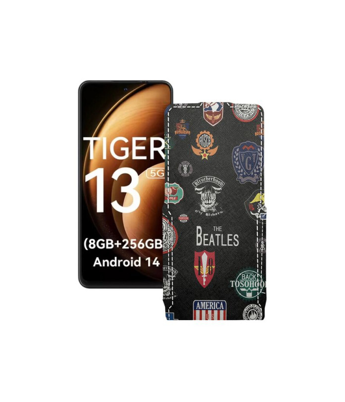 Чохол-флип з екошкіри для телефону Blackview Oscal Tiger 13