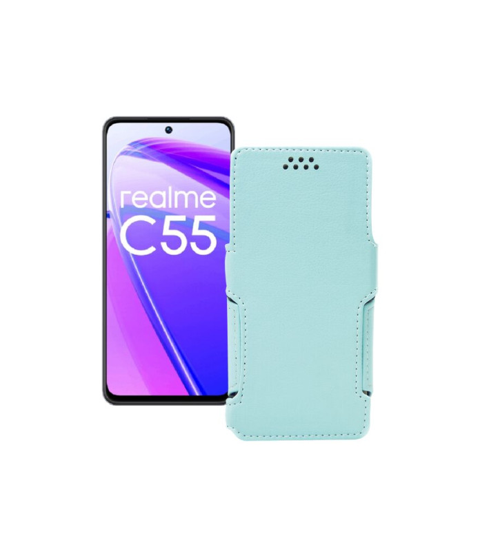 Чохол-книжка з екошкіри для телефону Realme C55