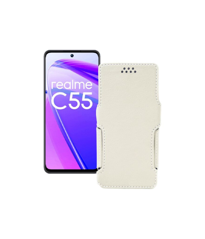 Чохол-книжка з екошкіри для телефону Realme C55