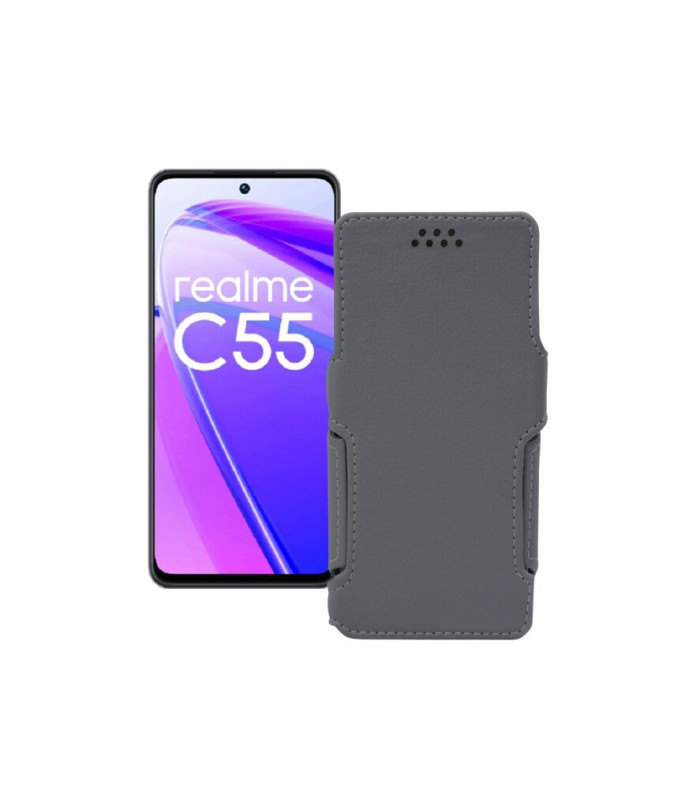 Чохол-книжка з екошкіри для телефону Realme C55