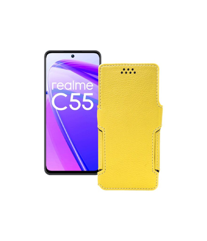 Чохол-книжка з екошкіри для телефону Realme C55