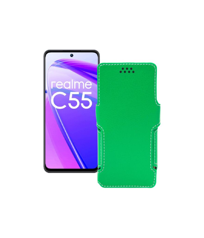 Чохол-книжка з екошкіри для телефону Realme C55