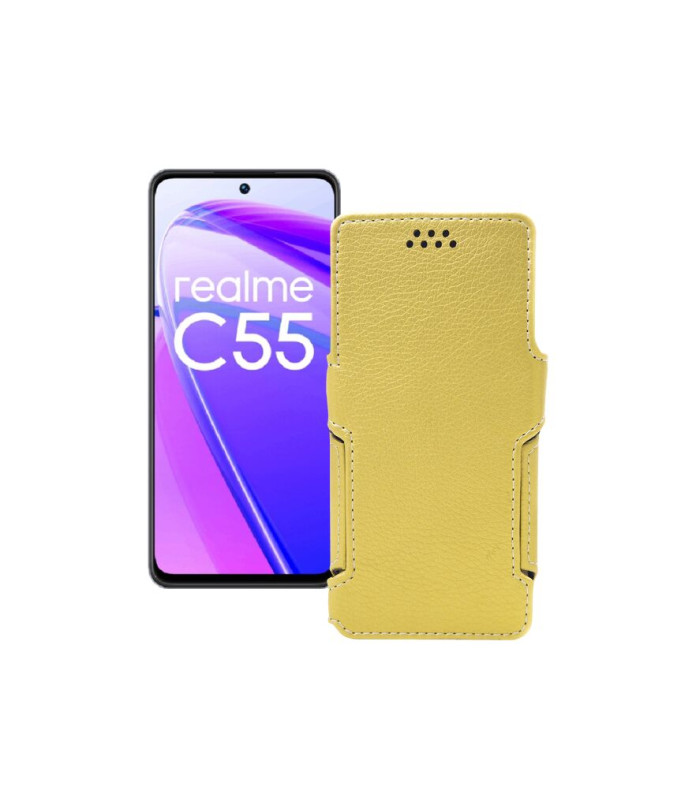 Чохол-книжка з екошкіри для телефону Realme C55