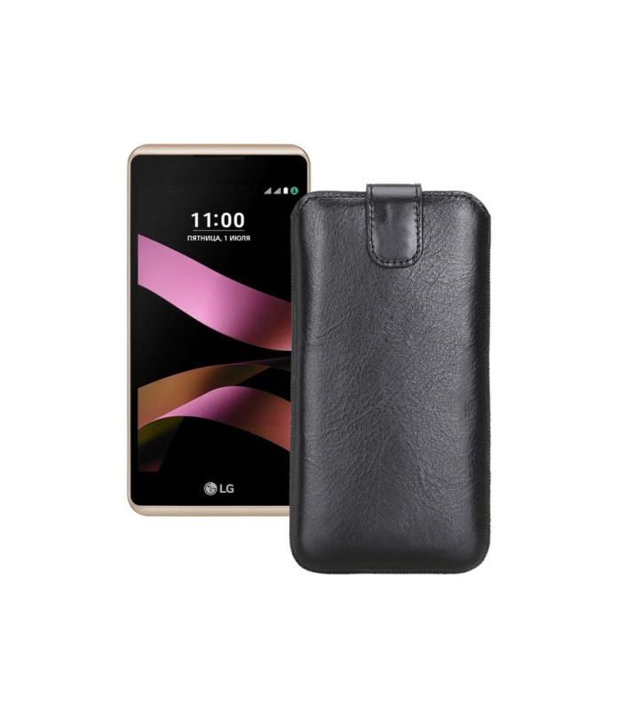 Витяжка з екошкіри для телефону LG X Style (K200)