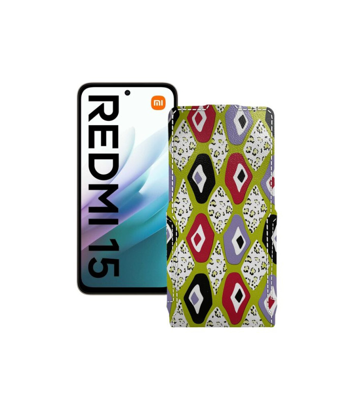 Чохол-флип з екошкіри для телефону Xiaomi Redmi 15 4G