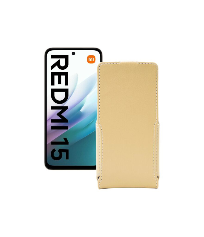 Чохол-флип з екошкіри для телефону Xiaomi Redmi 15 4G
