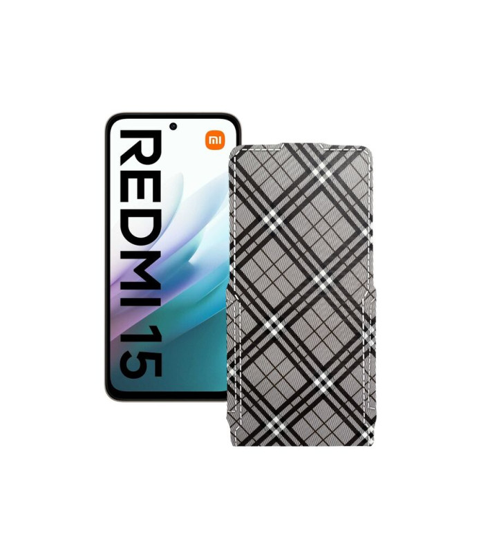 Чохол-флип з екошкіри для телефону Xiaomi Redmi 15 4G