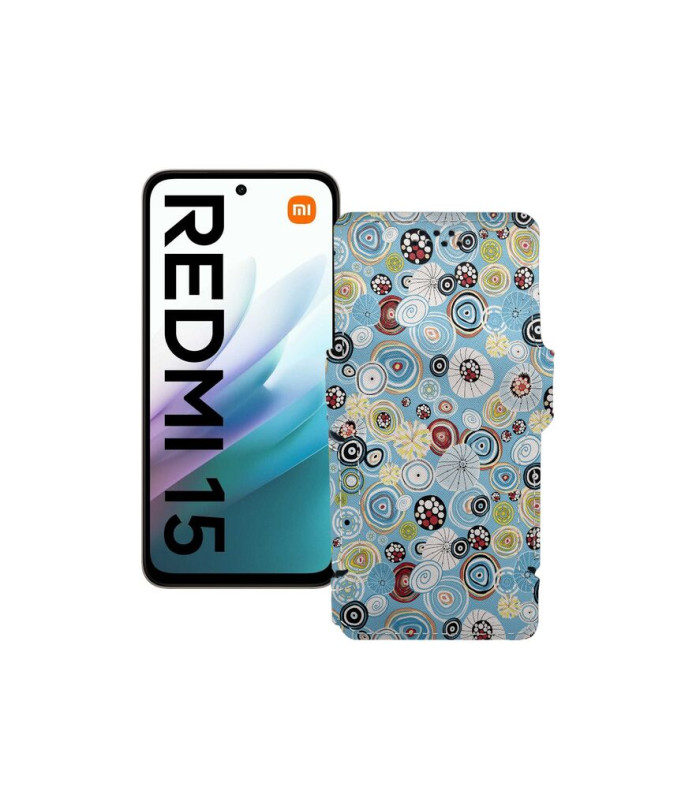 Чохол-книжка з екошкіри для телефону Xiaomi Redmi 15 4G