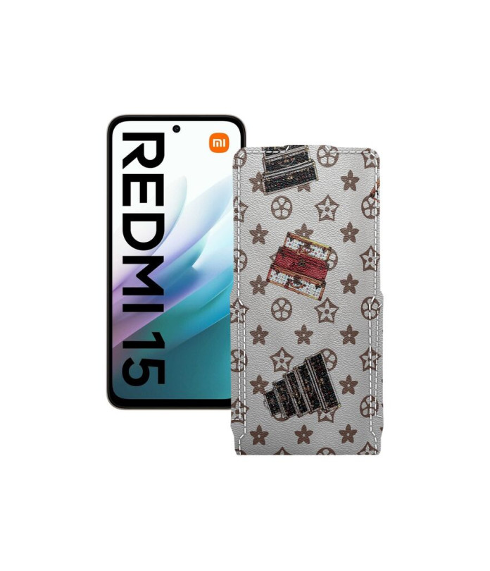 Чохол-флип з екошкіри для телефону Xiaomi Redmi 15 4G