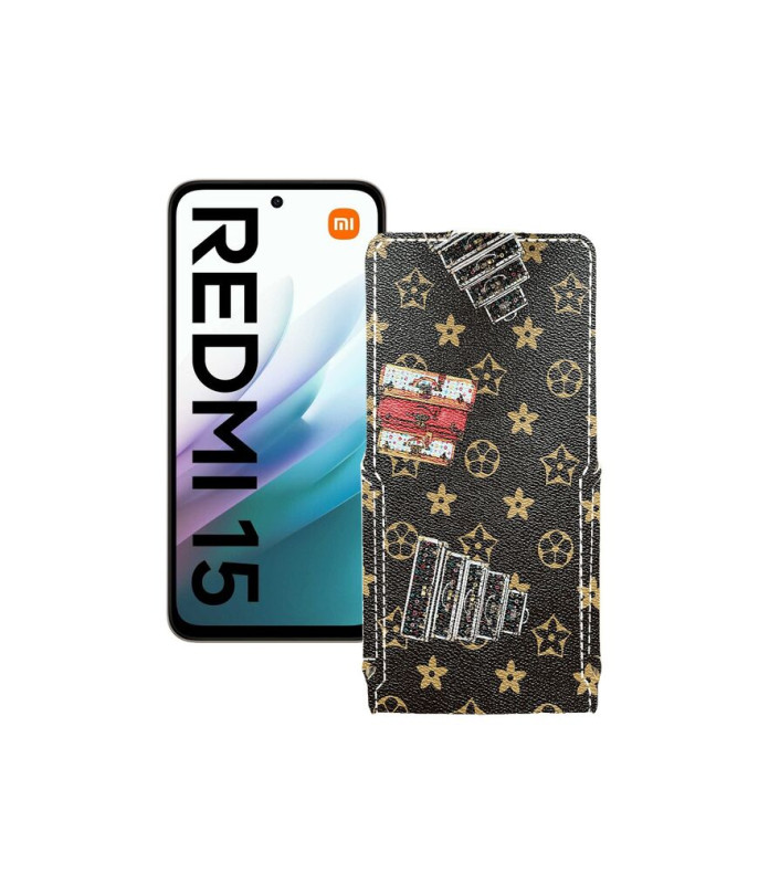 Чохол-флип з екошкіри для телефону Xiaomi Redmi 15 4G