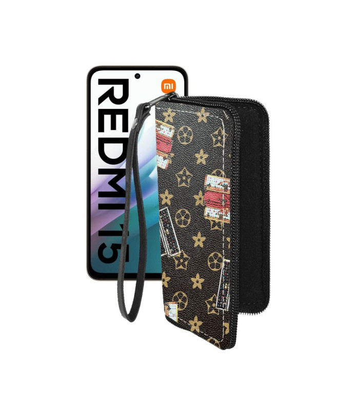 Чохол-гаманець з екошкіри для телефону Xiaomi Redmi 15 4G