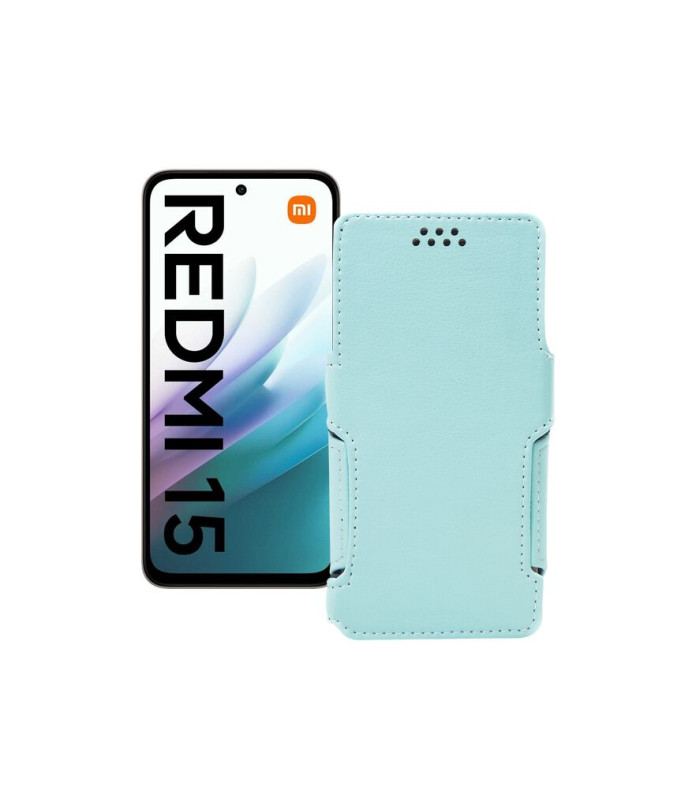 Чохол-книжка з екошкіри для телефону Xiaomi Redmi 15 4G