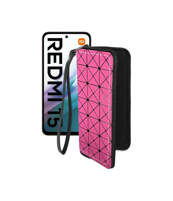 Чохол-гаманець з екошкіри для телефону Xiaomi Redmi 15 4G