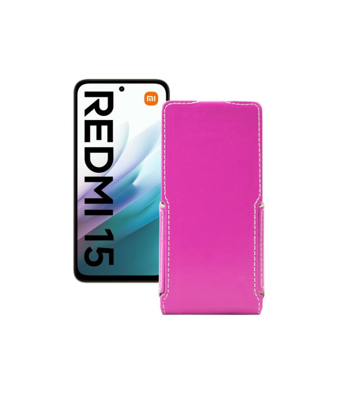 Чохол-флип з екошкіри для телефону Xiaomi Redmi 15 4G
