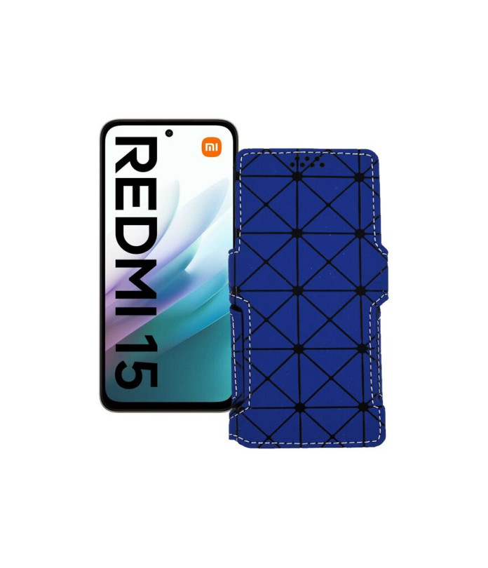 Чохол-книжка з екошкіри для телефону Xiaomi Redmi 15 4G