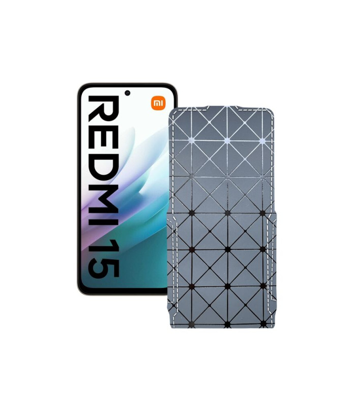 Чохол-флип з екошкіри для телефону Xiaomi Redmi 15 4G