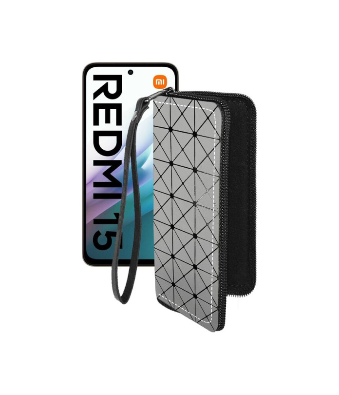 Чохол-гаманець з екошкіри для телефону Xiaomi Redmi 15 4G