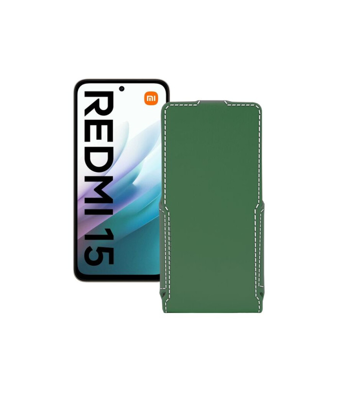 Чохол-флип з екошкіри для телефону Xiaomi Redmi 15 4G