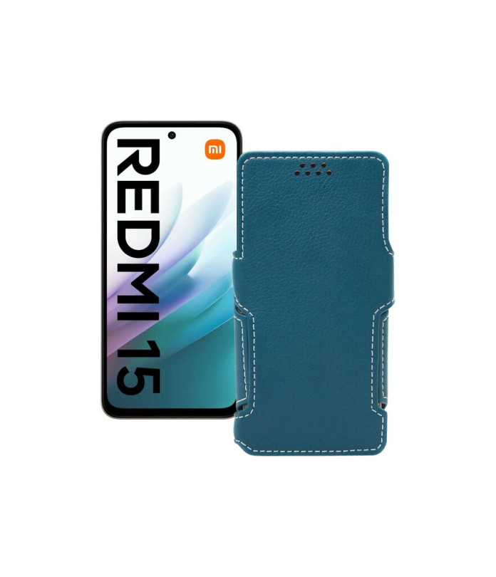 Чохол-книжка з екошкіри для телефону Xiaomi Redmi 15 4G