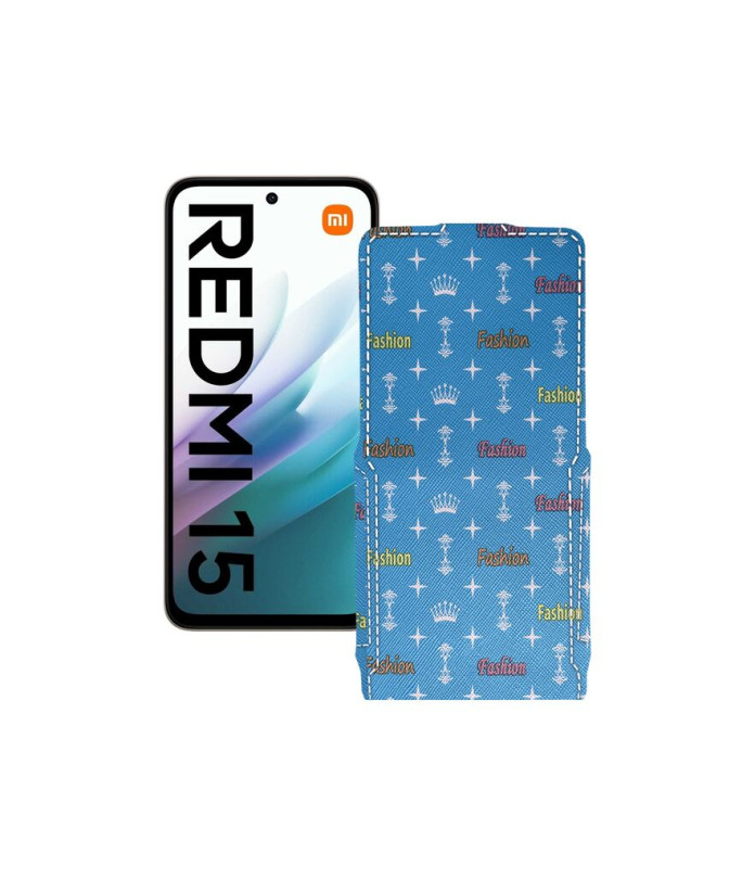 Чохол-флип з екошкіри для телефону Xiaomi Redmi 15 4G