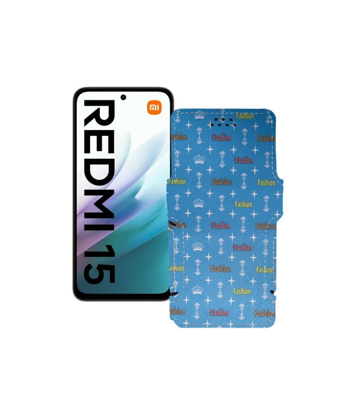 Чохол-книжка з екошкіри для телефону Xiaomi Redmi 15 4G