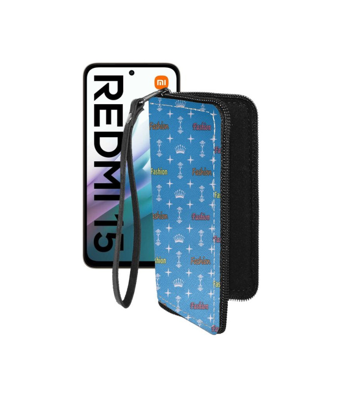 Чохол-гаманець з екошкіри для телефону Xiaomi Redmi 15 4G