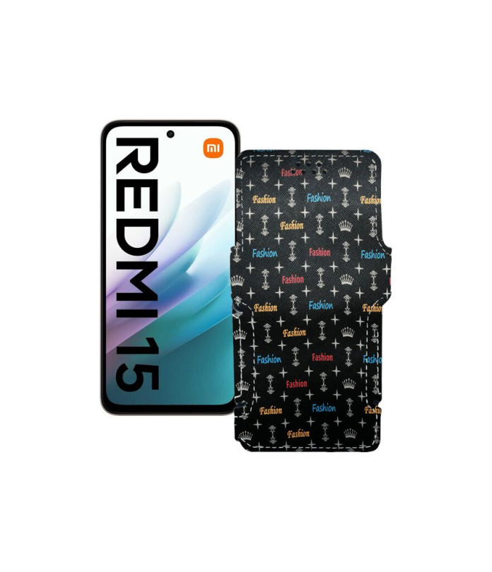 Чохол-книжка з екошкіри для телефону Xiaomi Redmi 15 4G