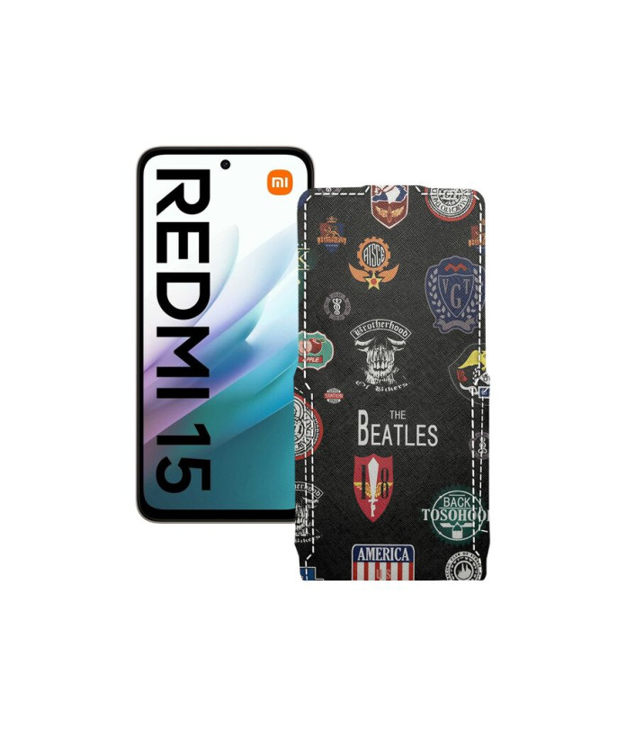 Чохол-флип з екошкіри для телефону Xiaomi Redmi 15 4G