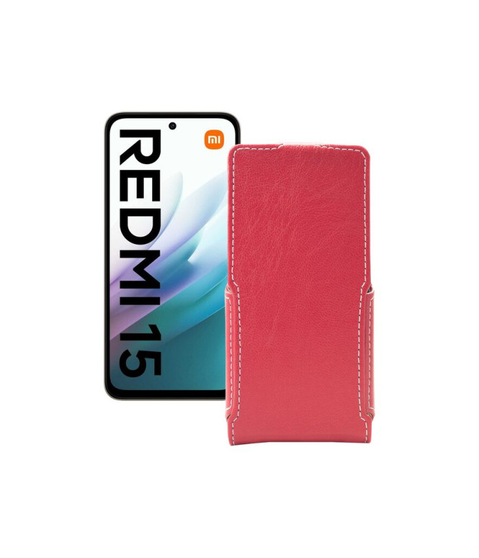 Чохол-флип з екошкіри для телефону Xiaomi Redmi 15 4G