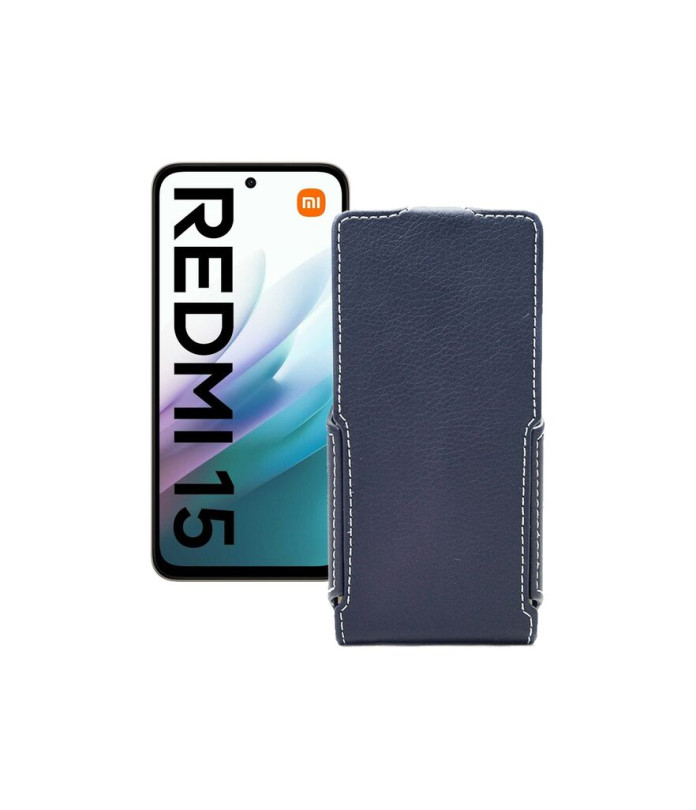Чохол-флип з екошкіри для телефону Xiaomi Redmi 15 4G