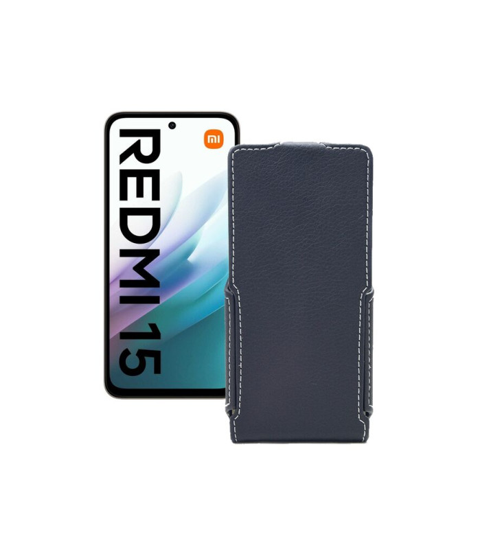 Чохол-флип з екошкіри для телефону Xiaomi Redmi 15 4G