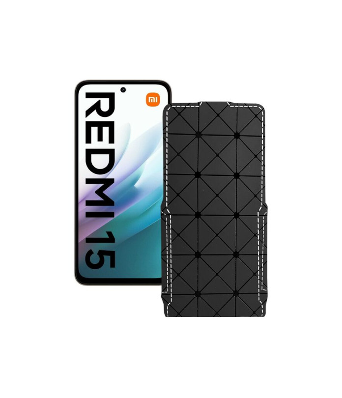 Чохол-флип з екошкіри для телефону Xiaomi Redmi 15 4G