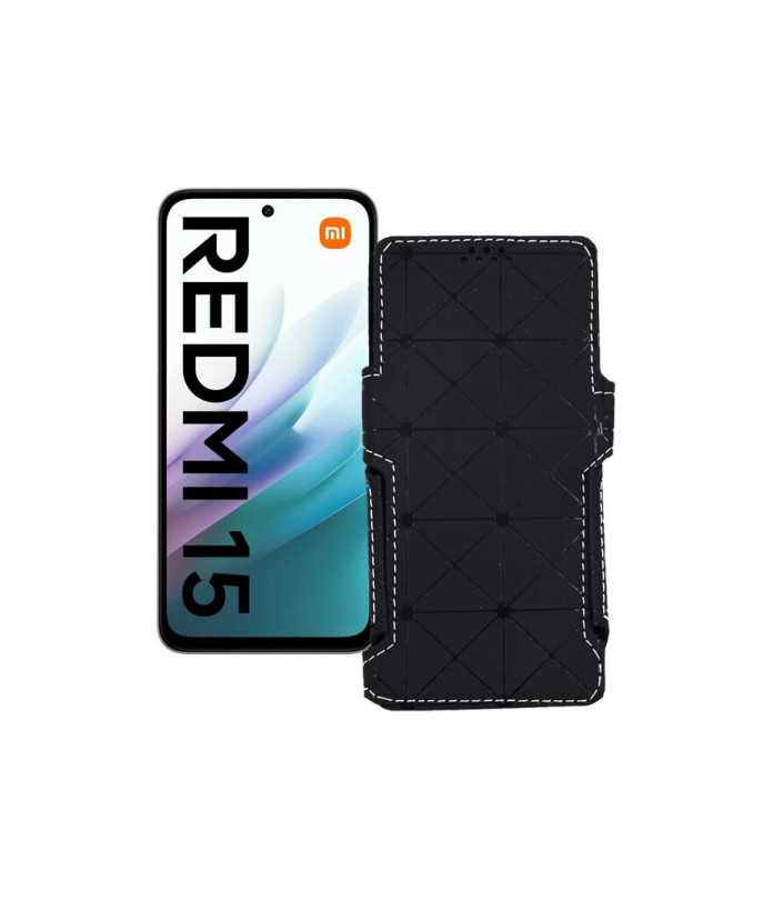 Чохол-книжка з екошкіри для телефону Xiaomi Redmi 15 4G