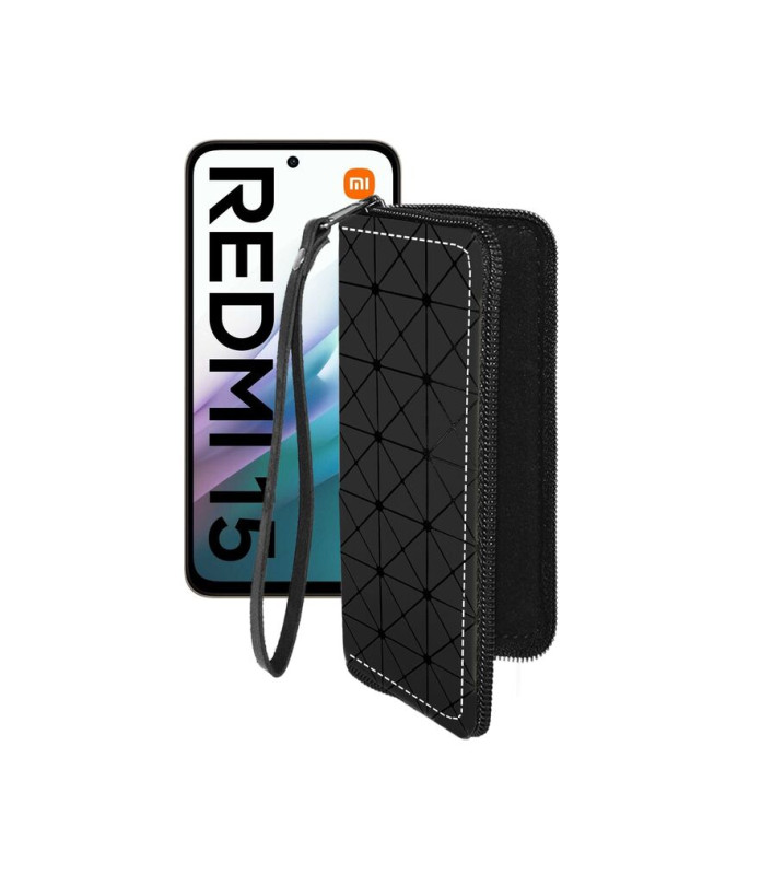 Чохол-гаманець з екошкіри для телефону Xiaomi Redmi 15 4G