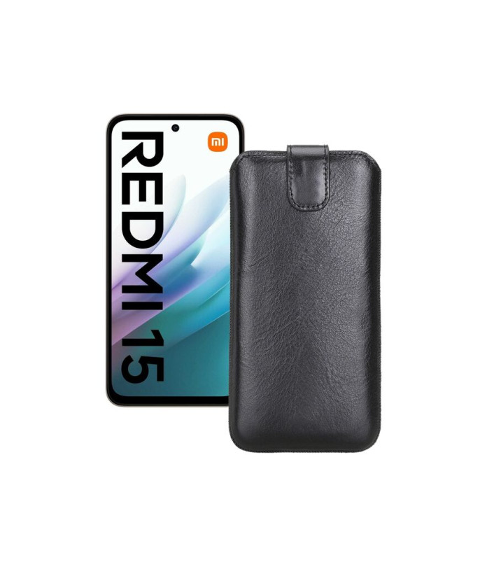 Витяжка з екошкіри для телефону Xiaomi Redmi 15 4G