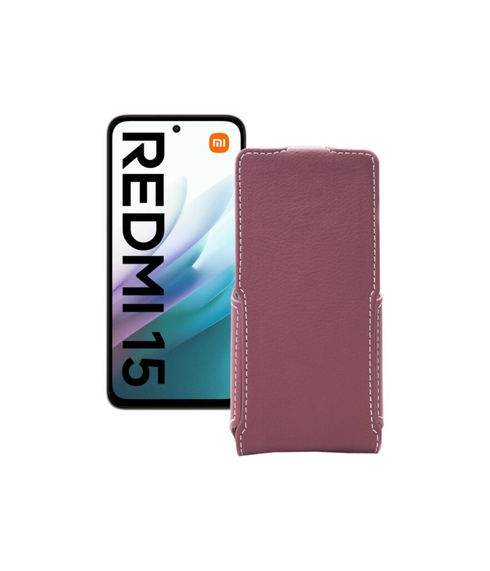 Чохол-флип з екошкіри для телефону Xiaomi Redmi 15 4G