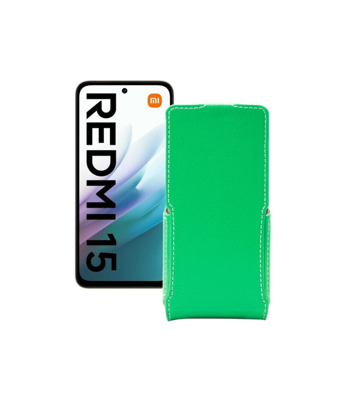Чохол-флип з екошкіри для телефону Xiaomi Redmi 15 4G