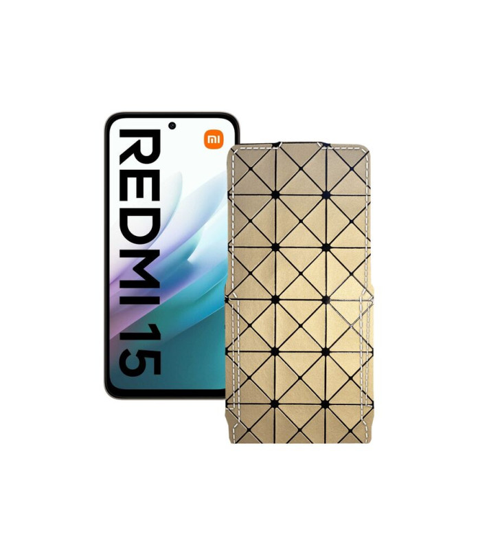 Чохол-флип з екошкіри для телефону Xiaomi Redmi 15 4G