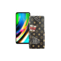 Чохол-флип з екошкіри для телефону Motorola Moto G9 Plus