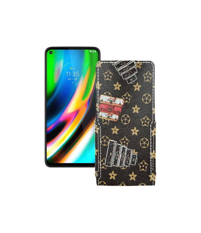 Чохол-флип з екошкіри для телефону Motorola Moto G9 Plus