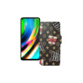 Чохол-книжка з екошкіри для телефону Motorola Moto G9 Plus