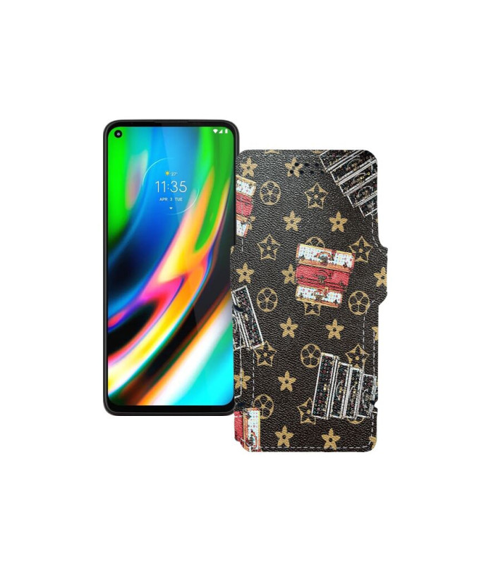 Чохол-книжка з екошкіри для телефону Motorola Moto G9 Plus