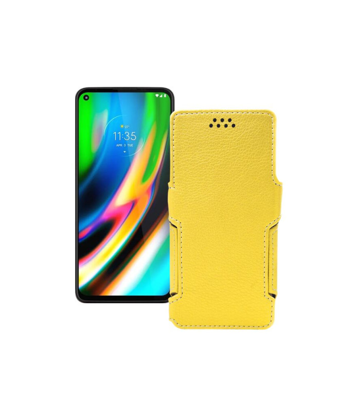 Чохол-книжка з екошкіри для телефону Motorola Moto G9 Plus