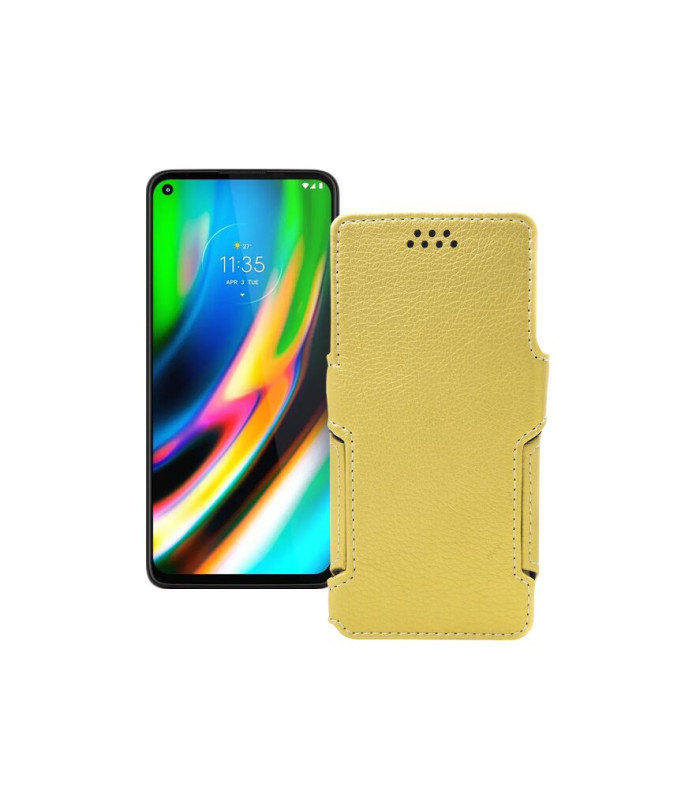 Чохол-книжка з екошкіри для телефону Motorola Moto G9 Plus