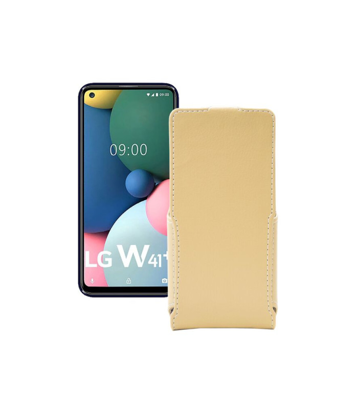 Чохол-флип з екошкіри для телефону LG W41 Plus