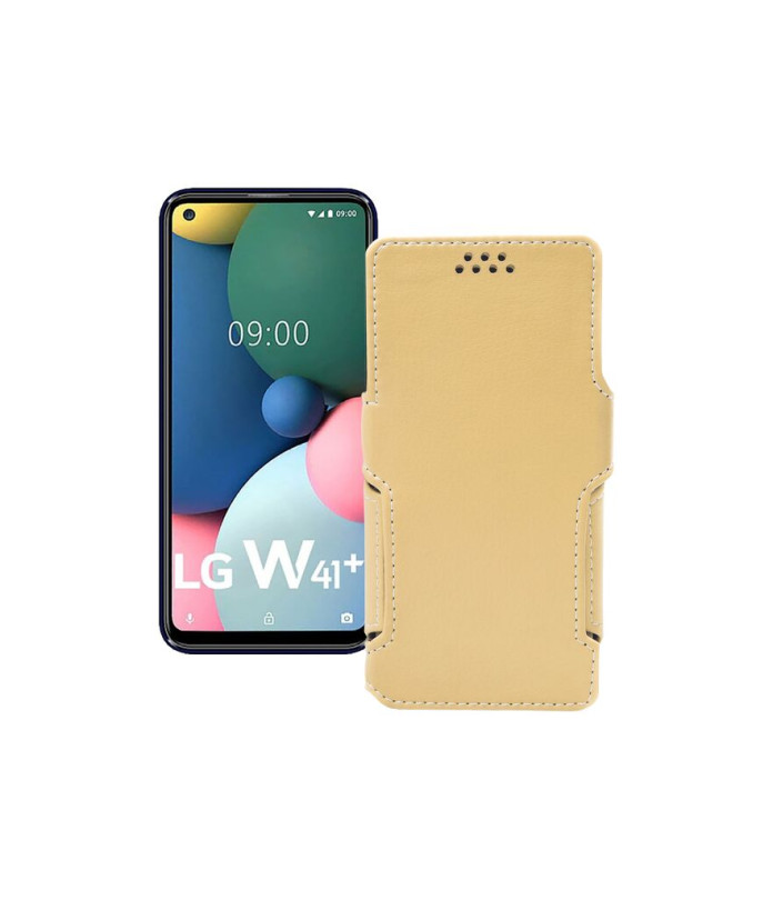 Чохол-книжка з екошкіри для телефону LG W41 Plus