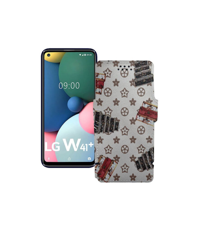 Чохол-книжка з екошкіри для телефону LG W41 Plus