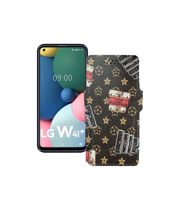 Чохол-книжка з екошкіри для телефону LG W41 Plus