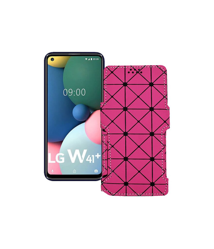 Чохол-книжка з екошкіри для телефону LG W41 Plus