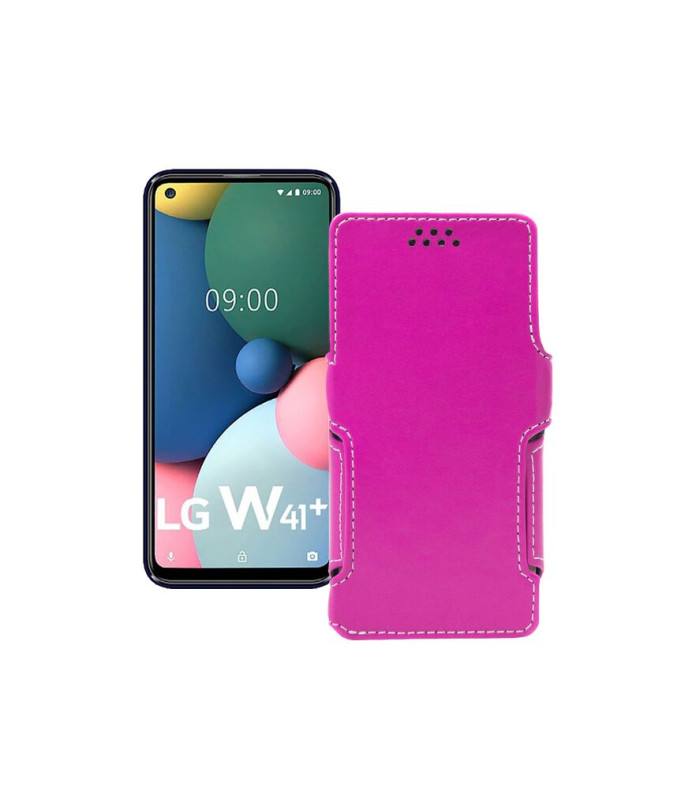 Чохол-книжка з екошкіри для телефону LG W41 Plus